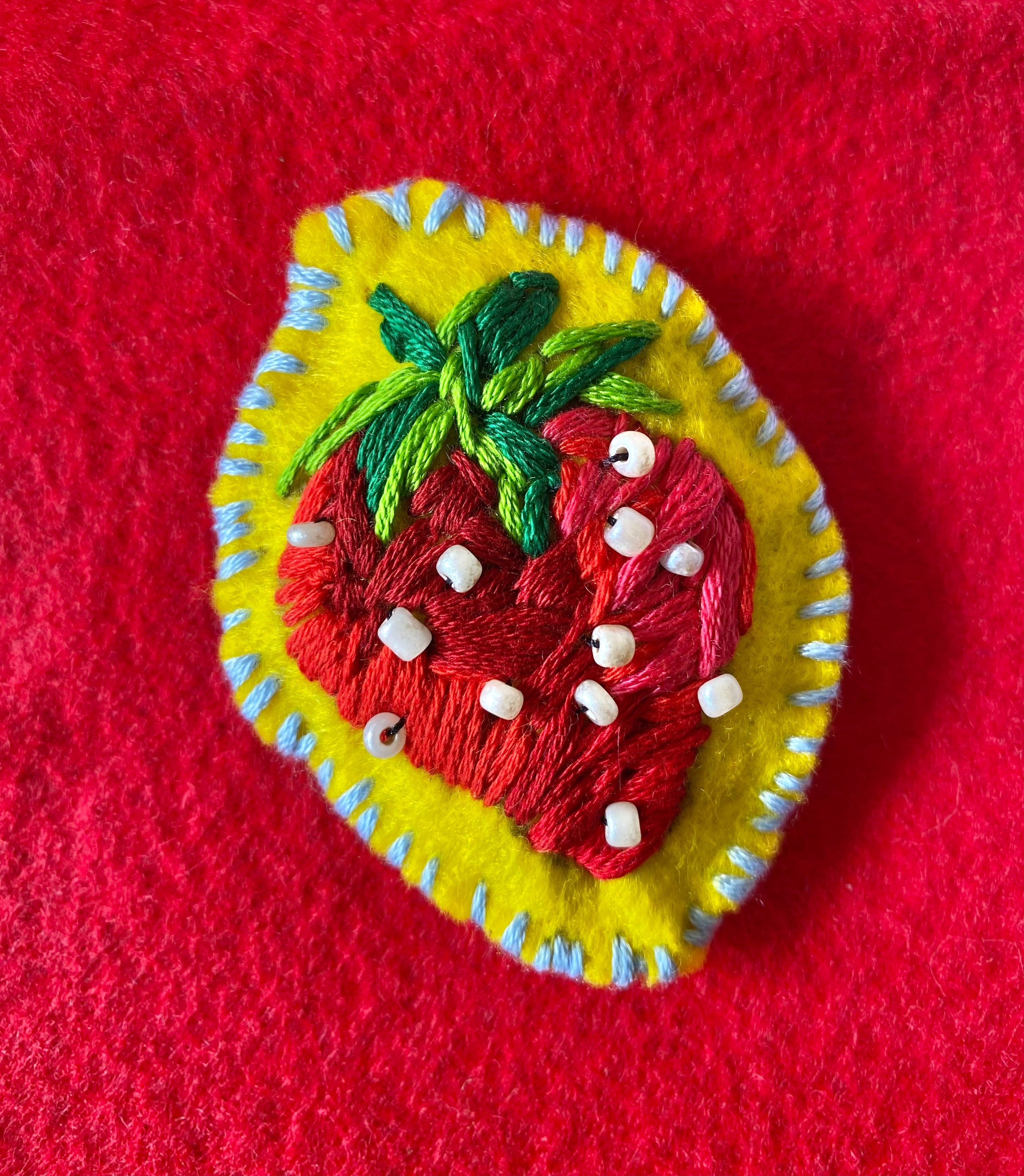 “Food Aesthetics” Felt Embroidery Pins