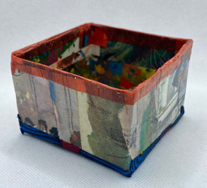 Fabric and Paper Decoupage Box