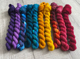 Jewel Tone Fingering Mini Skein Fade Set