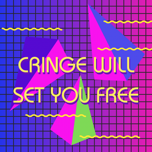“Cringe Will Set You Free” Glitter Border Stickers