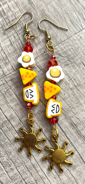 Happy Breakfast Handmade Earrings