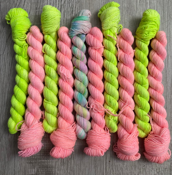 NON SUPERWASH Neon 10 Skein Mini Set