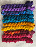 Jewel Tone Fingering Mini Skein Fade Set
