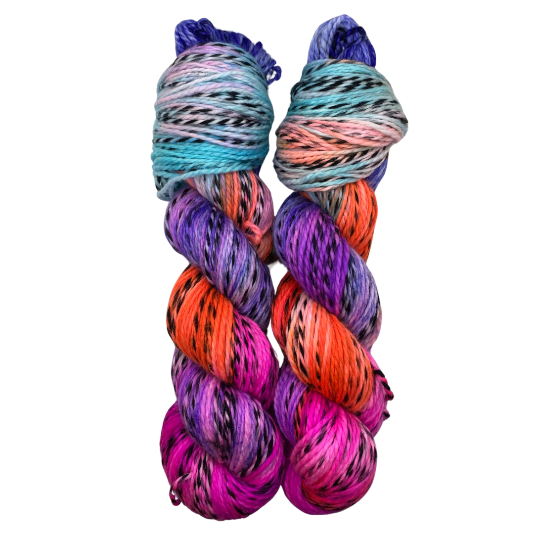 “Glow” Zebra DK Hand Dyed Yarn