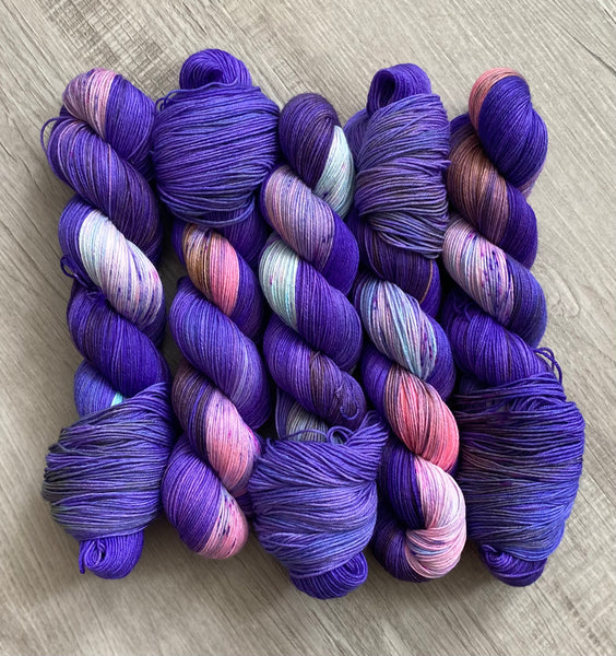 Grape Slushee Hand Dyed Yarn