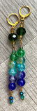 Dangly Glass Handmade Earrings