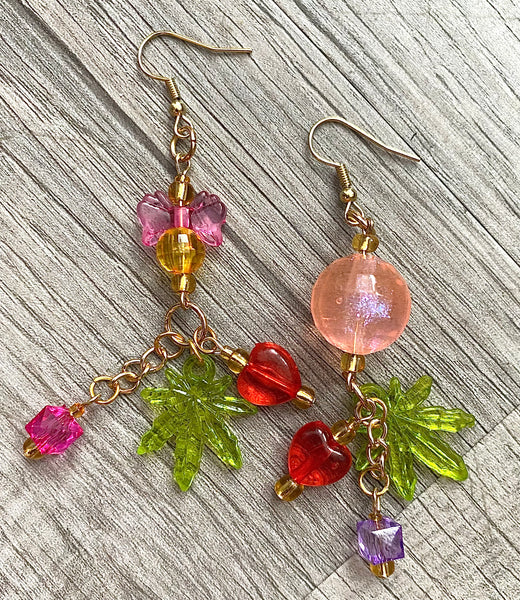 Cutie Cannabis Handmade Earrings
