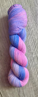 “Lilac Cotton Candy” Non Superwash Fingering Hand Dyed Yarn