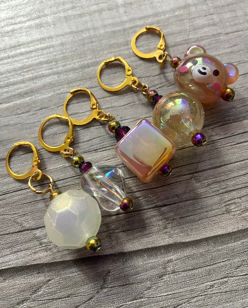 Adorable Acrylic Handmade Stitch Marker Sets