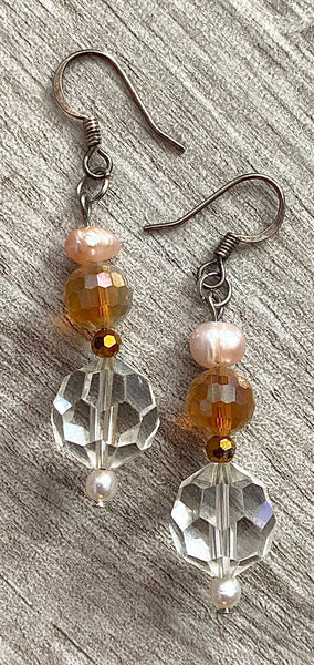 Crystal Globe Handmade Earrings