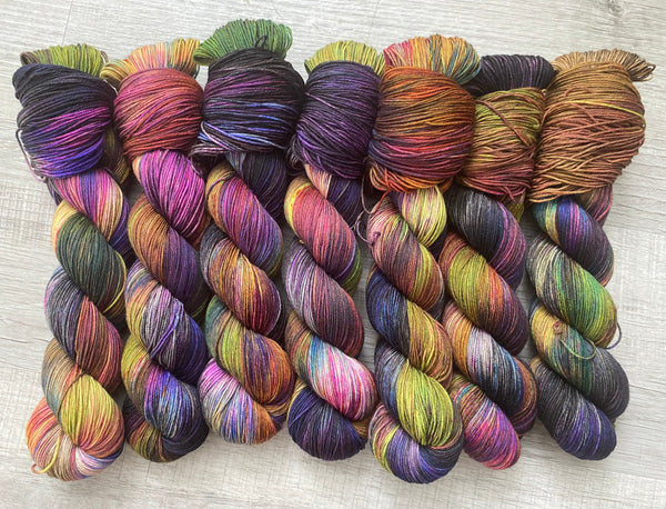 “Mood”One of a Kind Hand Dyed Yarn