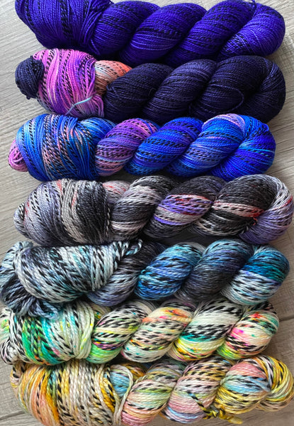 Assorted Zebra Hand Dyed Yarn