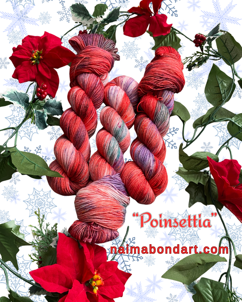 “Poinsettia” Wholesale Hand Dyed Yarn