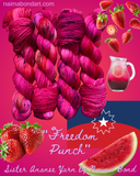 “Freedom Punch” Juneteenth 2026 Hand Dyed Yarn