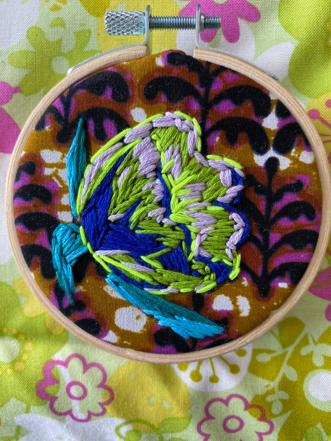 Blossom Embroidery in Hoop