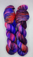 “Purple Night” Hand Dyed Merino Wool