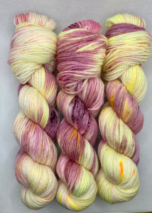 “Seashell” One of a Kind NON SUPERWASH Hand Dyed Yarn