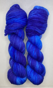 “Bluest Blue” Hand Dyed Yarn