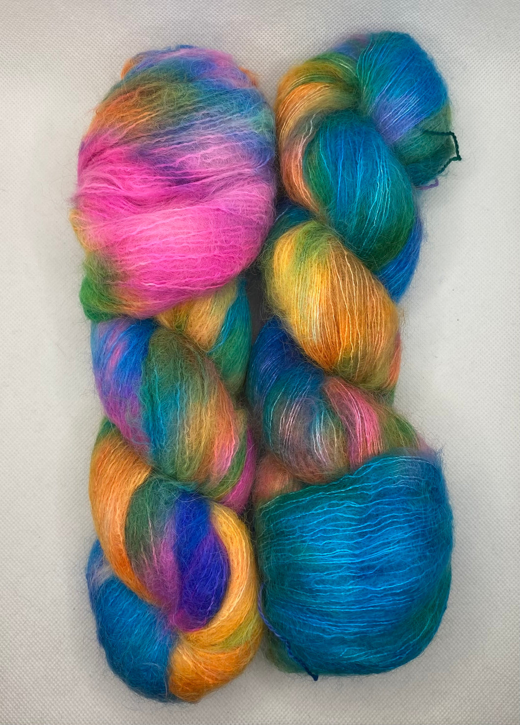 “Rainbow” One of a Kind Hand Dyed Yarn