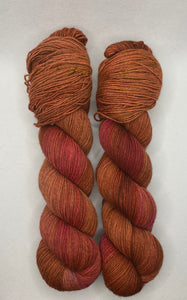 Copper One of a Kind Hand Dyed Yarn