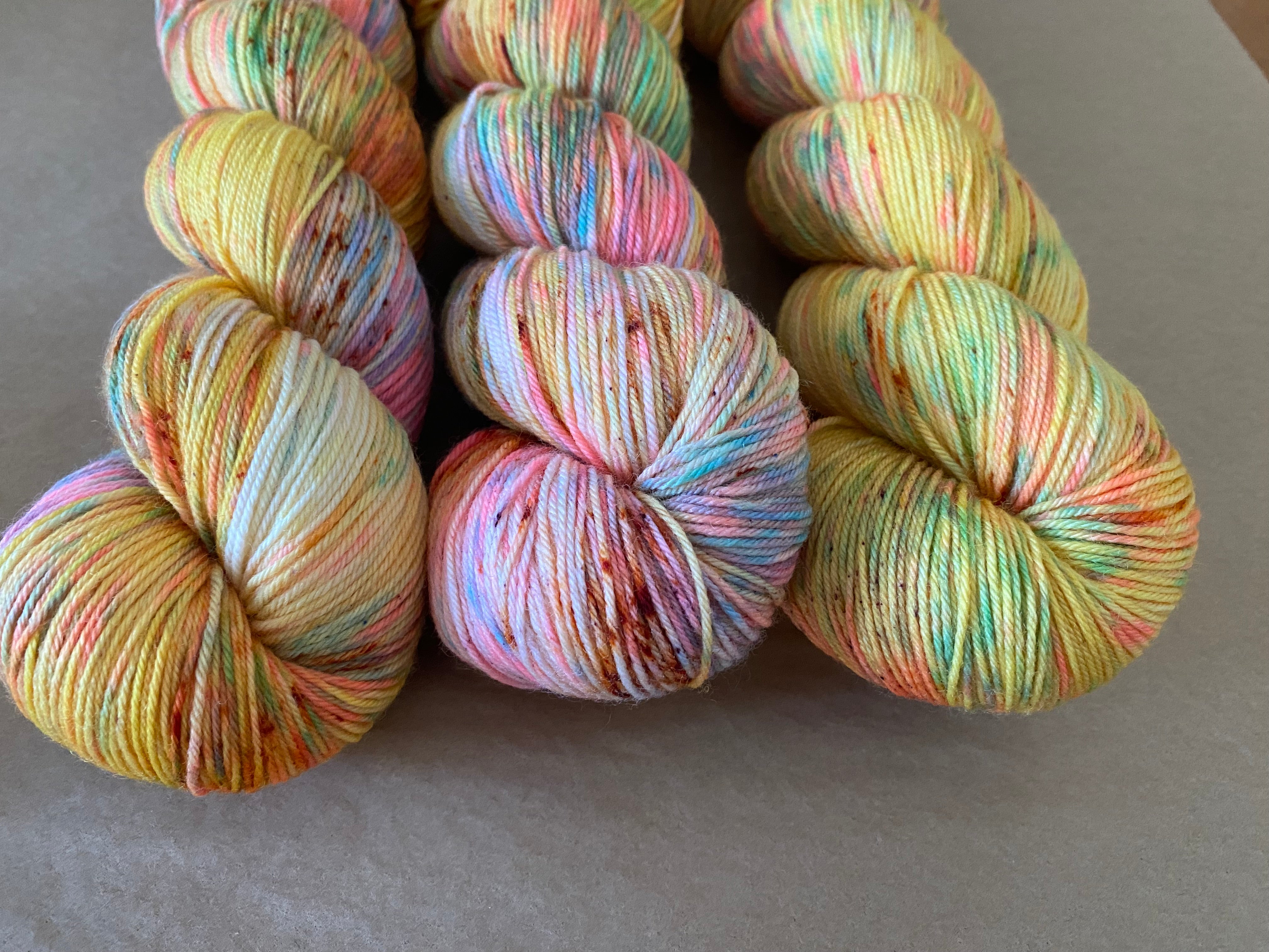 “Sci-Fi Psychedelic” Fingering Hand Dyed Yarn