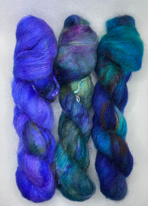 3 Skein Fade Set: Lace, “Ethereal, Dreamland, and Moonage Daydream” Hand Dy