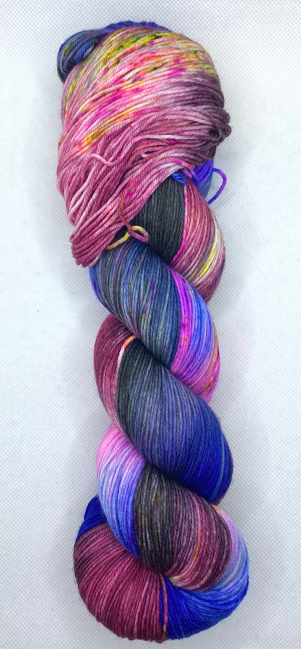 “Stormy” Hand Dyed Yarn