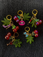 “Cherry Chill” Handmade Stitch Markers