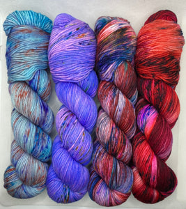 “Dreamland” 4 Skein Set of Hand Dyed Yarn