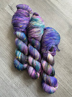 “Planet Mül” Fingering Neon Tweed Hand Dyed Yarn