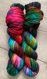 “Scorpio Rising” Hand Dyed Yarn