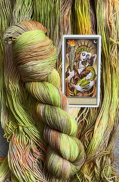 Ace of Wands “Four Aces” Tarot Yarn Collection