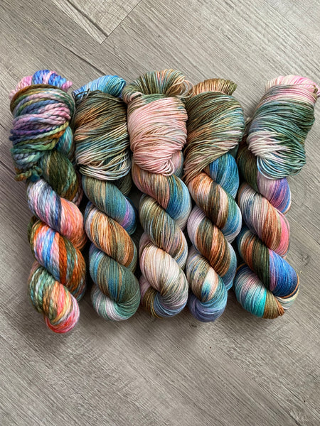 “Seaside” Hand Dyed Yarn