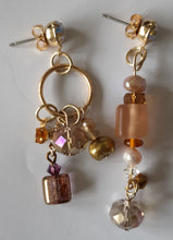 Load image into Gallery viewer, Crystal Dangle Stud Back Handmade Earrings