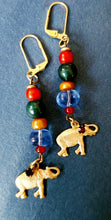 Load image into Gallery viewer, Golden Elephant Handmade Earrings