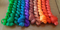 “Halloween Time” Wholesale Mini Skein Fade Set of Hand Dyed Yarn