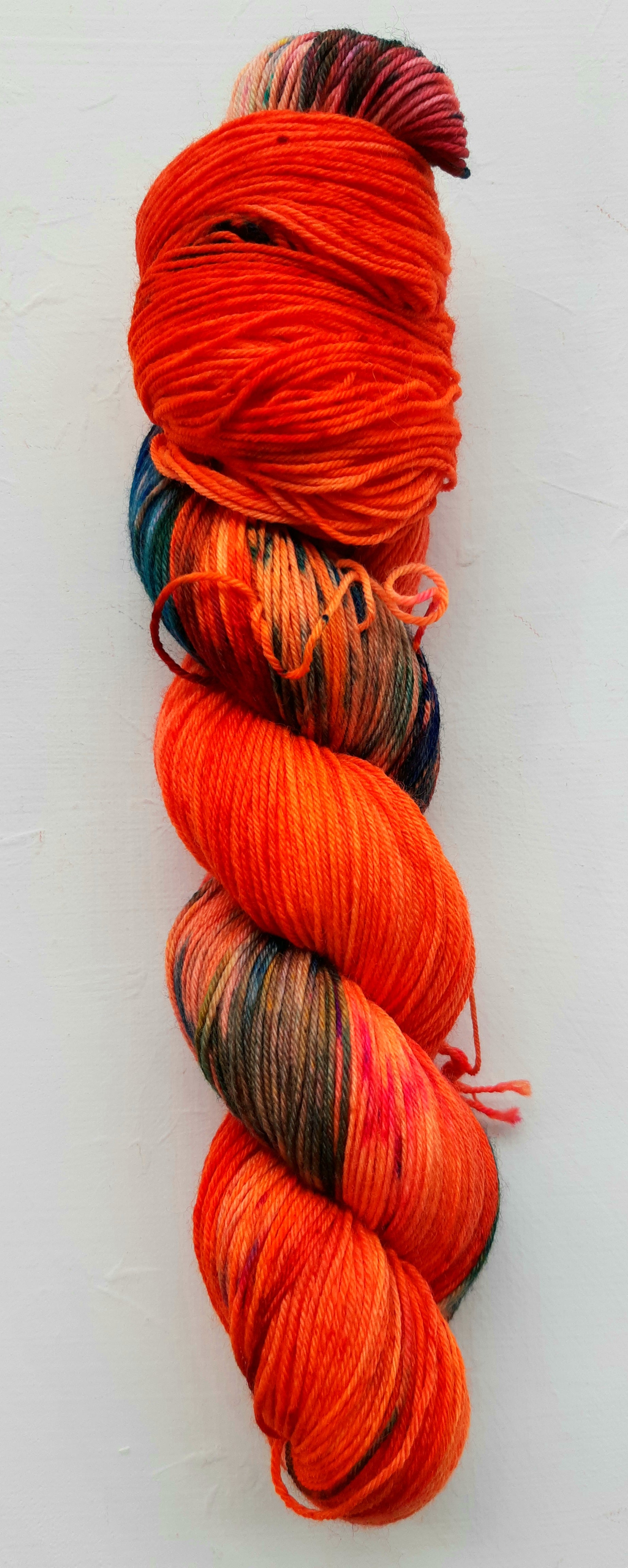 "CAUTION! Rogue Robots!" Hand Dyed Yarn