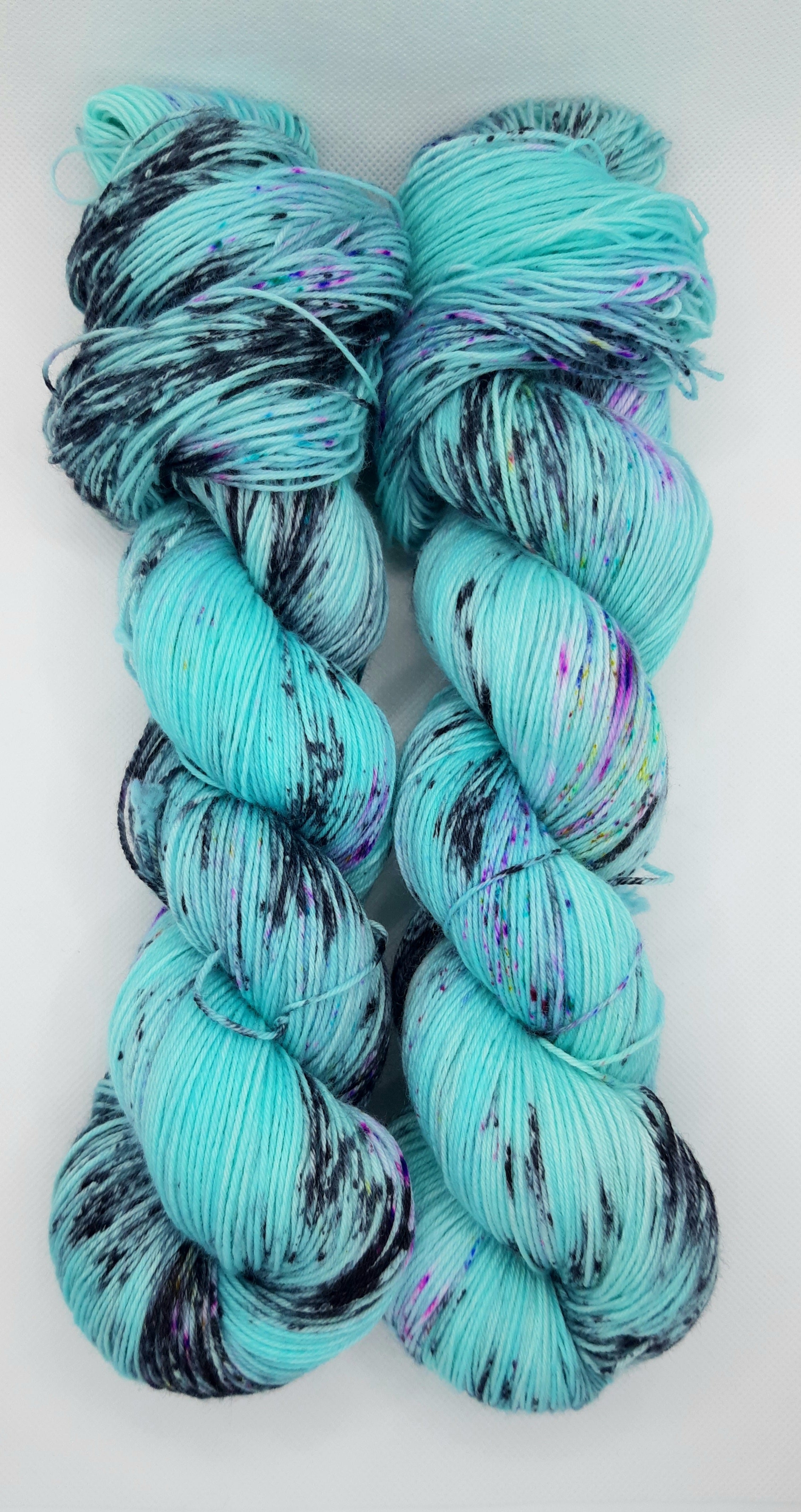 "VaporWave" Hand Dyed Wool Yarn